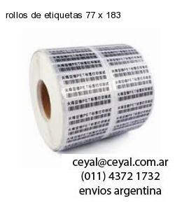 rollos de etiquetas 77 x 183