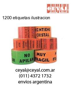1200 etiquetas ilustracion
