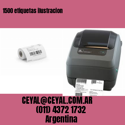 1500 etiquetas ilustracion