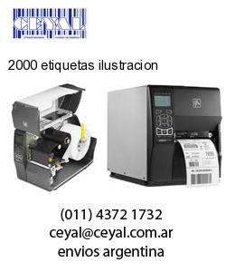 2000 etiquetas ilustracion