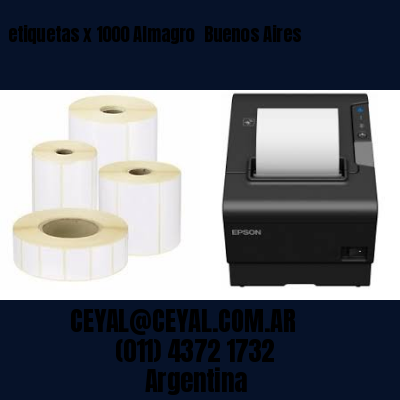 etiquetas x 1000 Almagro  Buenos Aires