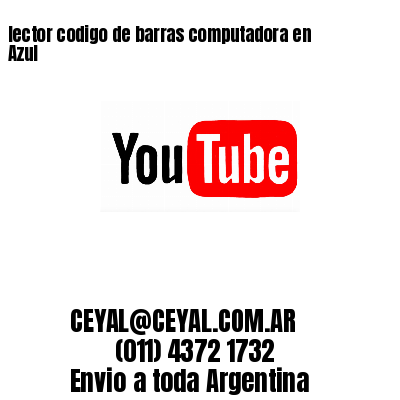 lector codigo de barras computadora en Azul