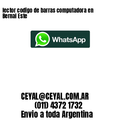 lector codigo de barras computadora en Bernal Este