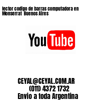 lector codigo de barras computadora en Monserrat  Buenos Aires