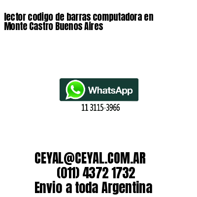 lector codigo de barras computadora en Monte Castro Buenos Aires