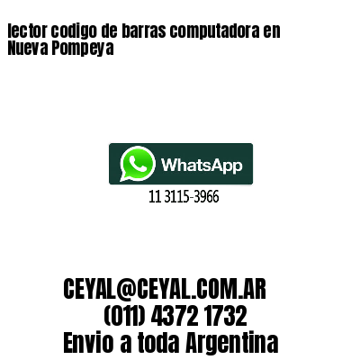 lector codigo de barras computadora en Nueva Pompeya