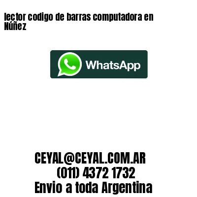 lector codigo de barras computadora en Núñez