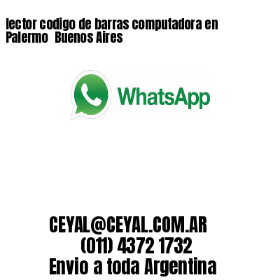 lector codigo de barras computadora en Palermo  Buenos Aires