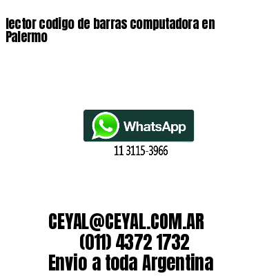lector codigo de barras computadora en Palermo