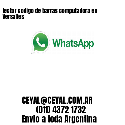 lector codigo de barras computadora en Versalles