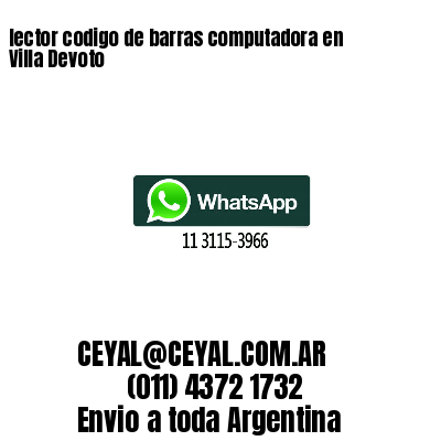 lector codigo de barras computadora en Villa Devoto