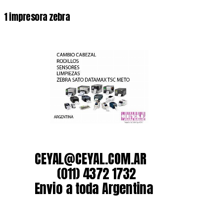 1 impresora zebra