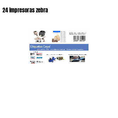 24 impresoras zebra