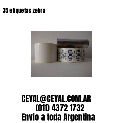 35 etiquetas zebra