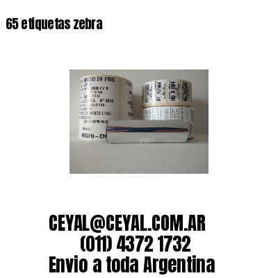 65 etiquetas zebra