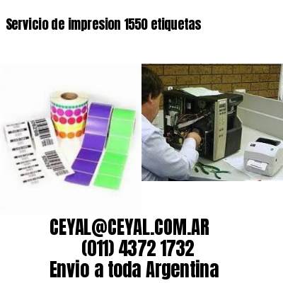 Servicio de impresion 1550 etiquetas