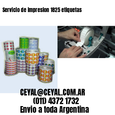 Servicio de impresion 1825 etiquetas