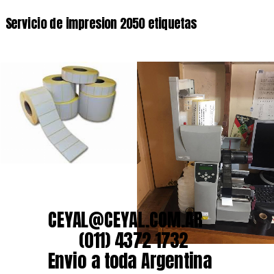 Servicio de impresion 2050 etiquetas