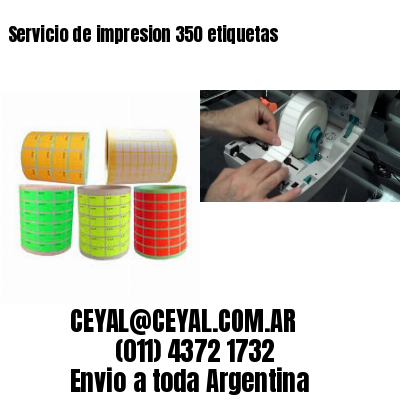 Servicio de impresion 350 etiquetas