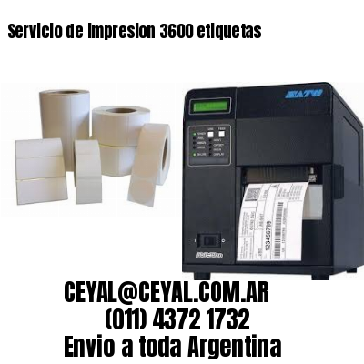 Servicio de impresion 3600 etiquetas