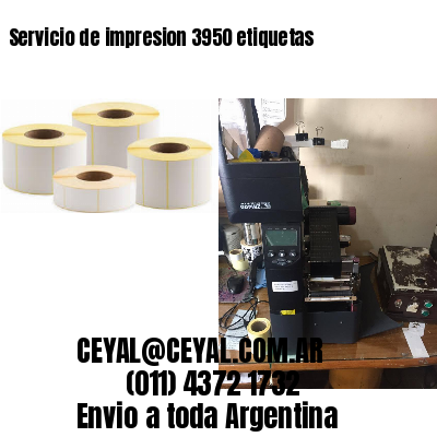 Servicio de impresion 3950 etiquetas