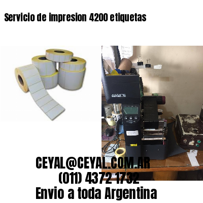 Servicio de impresion 4200 etiquetas