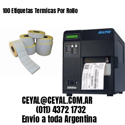 100 Etiquetas Termicas Por Rollo