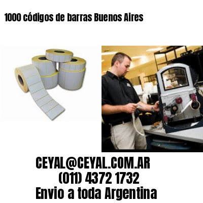 1000 códigos de barras Buenos Aires