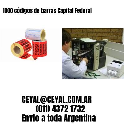 1000 códigos de barras Capital Federal