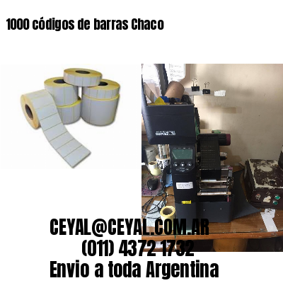 1000 códigos de barras Chaco