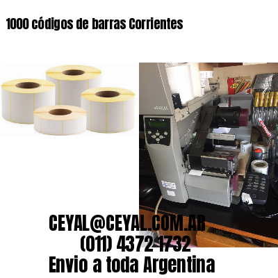 1000 códigos de barras Corrientes