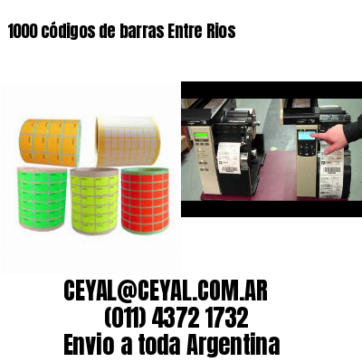 1000 códigos de barras Entre Rios