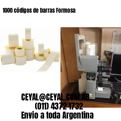 1000 códigos de barras Formosa