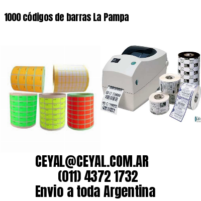 1000 códigos de barras La Pampa
