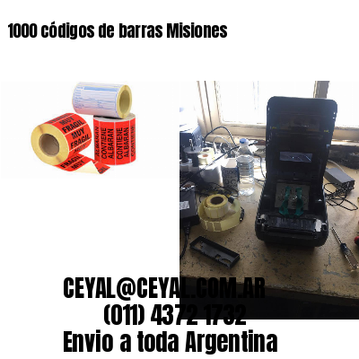 1000 códigos de barras Misiones