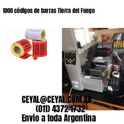 1000 códigos de barras Tierra del Fuego