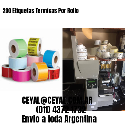 200 Etiquetas Termicas Por Rollo