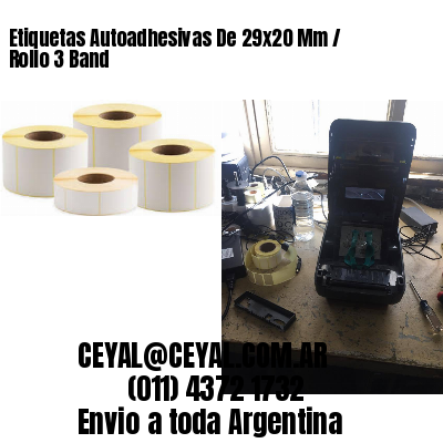 Etiquetas Autoadhesivas De 29×20 Mm / Rollo 3 Band