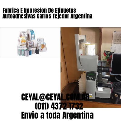 Fabrica E Impresion De Etiquetas Autoadhesivas Carlos Tejedor Argentina