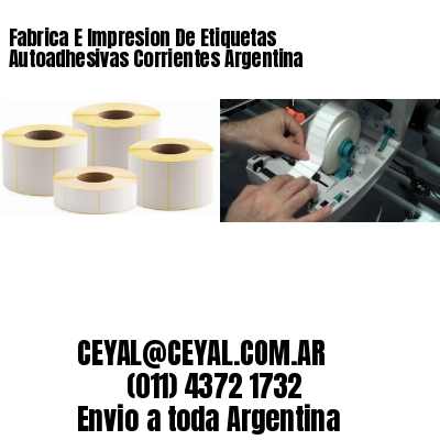 Fabrica E Impresion De Etiquetas Autoadhesivas Corrientes Argentina