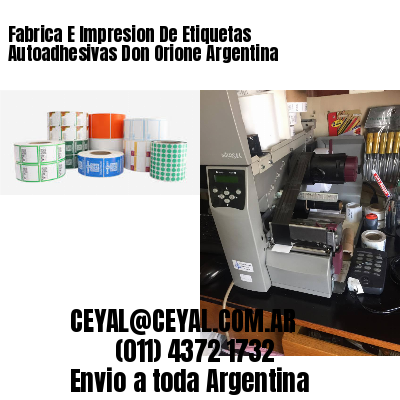 Fabrica E Impresion De Etiquetas Autoadhesivas Don Orione Argentina