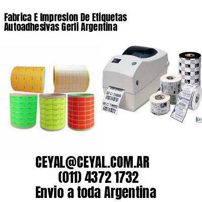 Fabrica E Impresion De Etiquetas Autoadhesivas Gerli Argentina