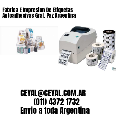 Fabrica E Impresion De Etiquetas Autoadhesivas Gral. Paz Argentina