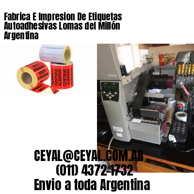 Fabrica E Impresion De Etiquetas Autoadhesivas Lomas del Millón Argentina