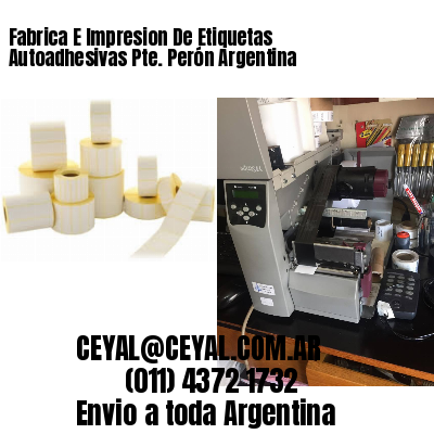 Fabrica E Impresion De Etiquetas Autoadhesivas Pte. Perón Argentina