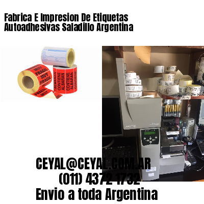 Fabrica E Impresion De Etiquetas Autoadhesivas Saladillo Argentina