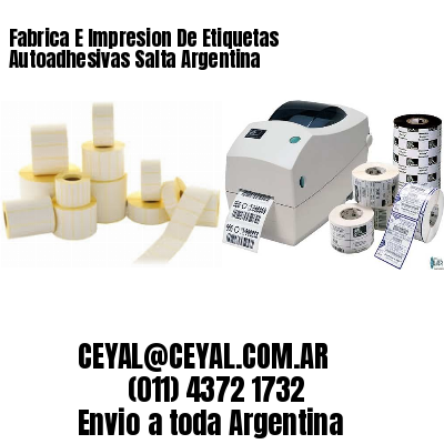 Fabrica E Impresion De Etiquetas Autoadhesivas Salta Argentina