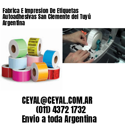 Fabrica E Impresion De Etiquetas Autoadhesivas San Clemente del Tuyú Argentina