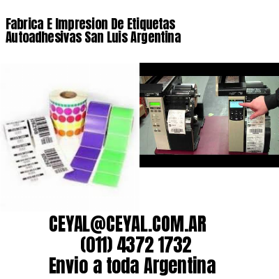 Fabrica E Impresion De Etiquetas Autoadhesivas San Luis Argentina