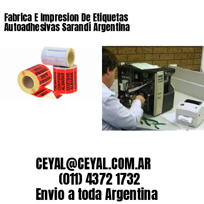 Fabrica E Impresion De Etiquetas Autoadhesivas Sarandí Argentina